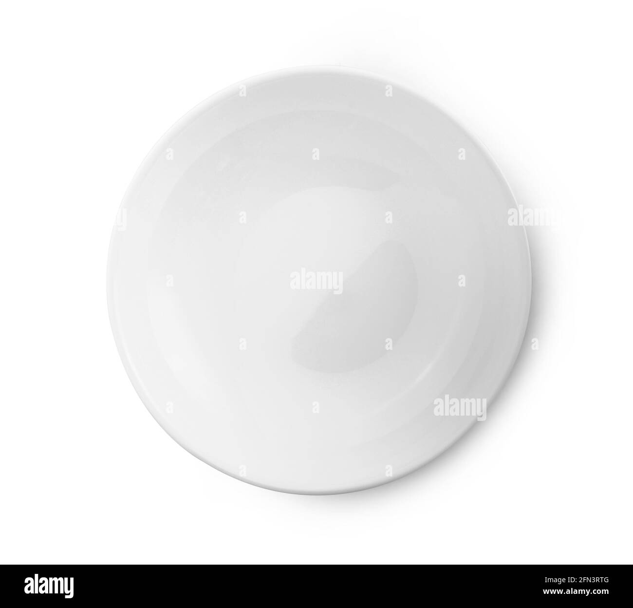 empty plate isolate on white background Stock Photo - Alamy