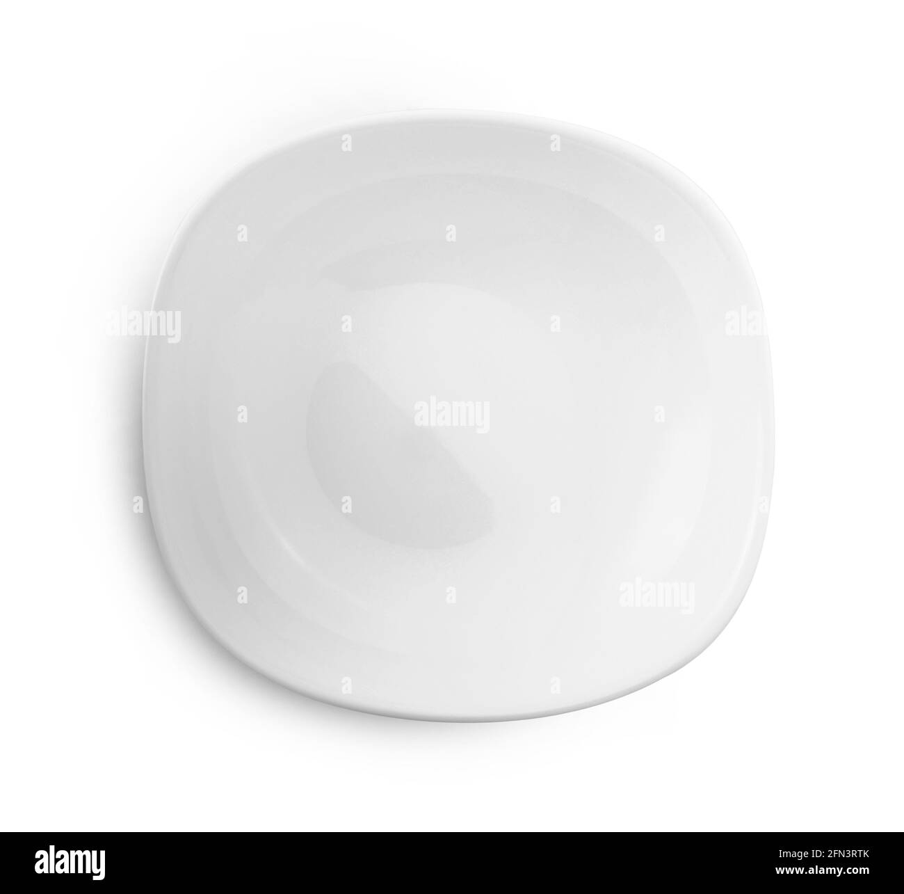 empty plate isolate on white background Stock Photo - Alamy