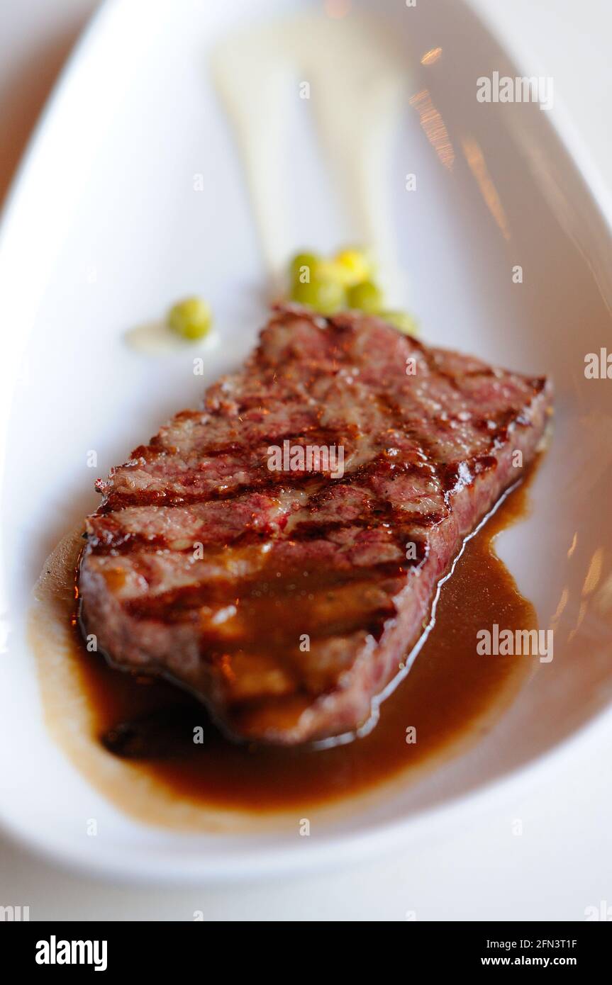 Medium Rare Beef Steak Stock Photo - Alamy