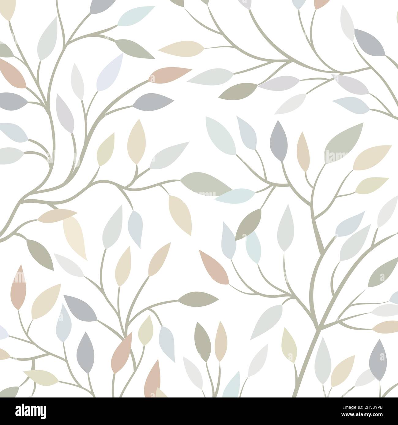 light green leaf pattern. Vector illustration Stock Vector Image & Art