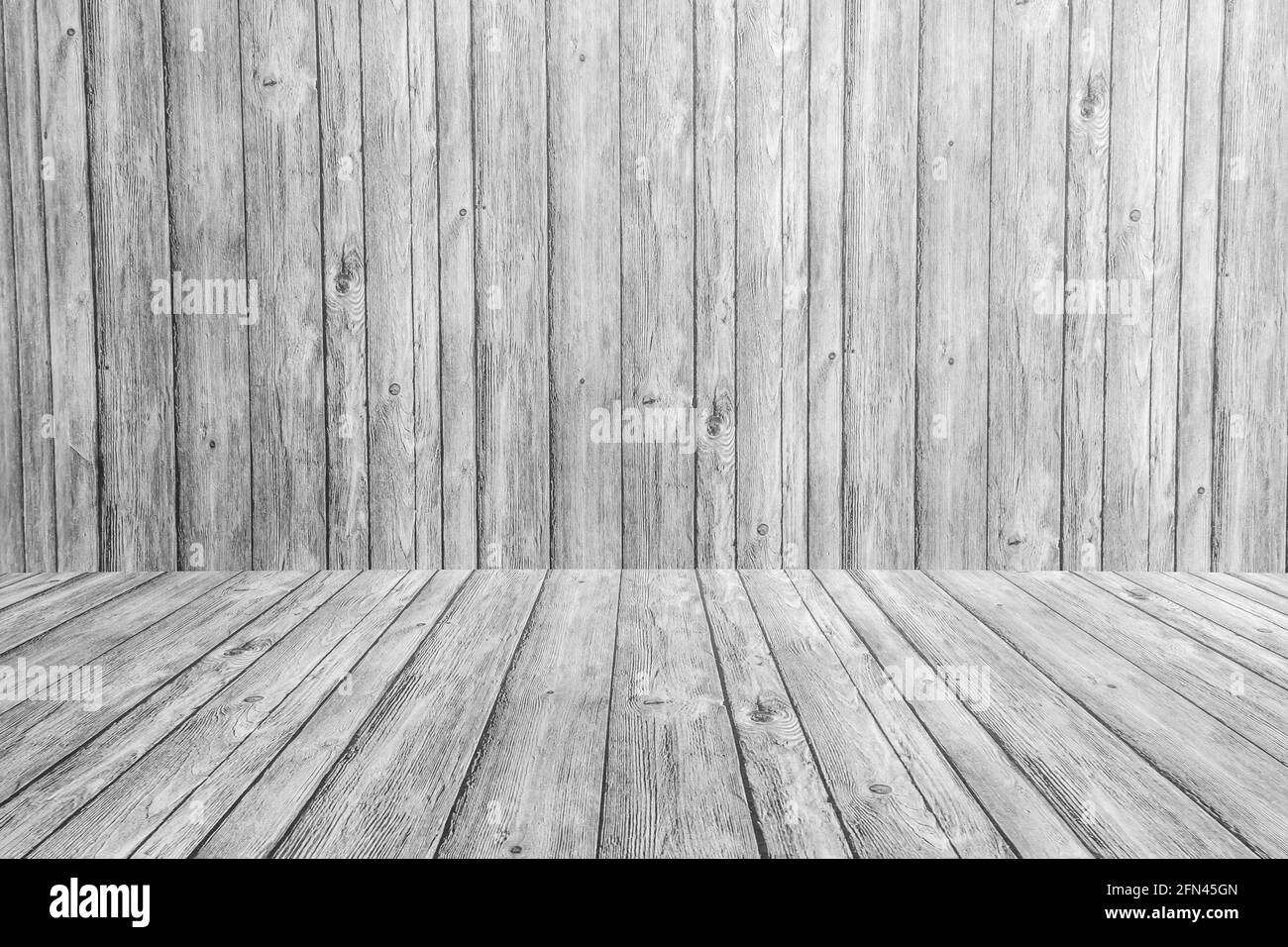 old wooden boards with wood floor background Stock Photo