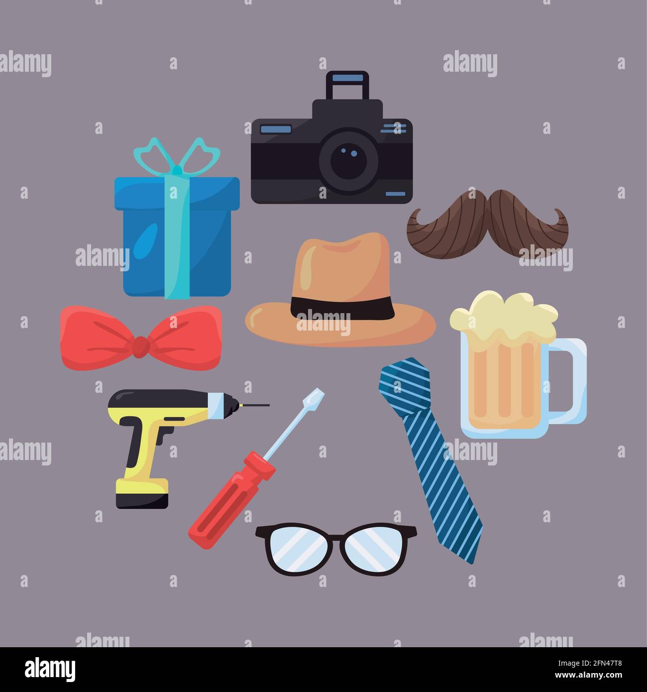 ten fathers day icons Stock Vector Image & Art - Alamy
