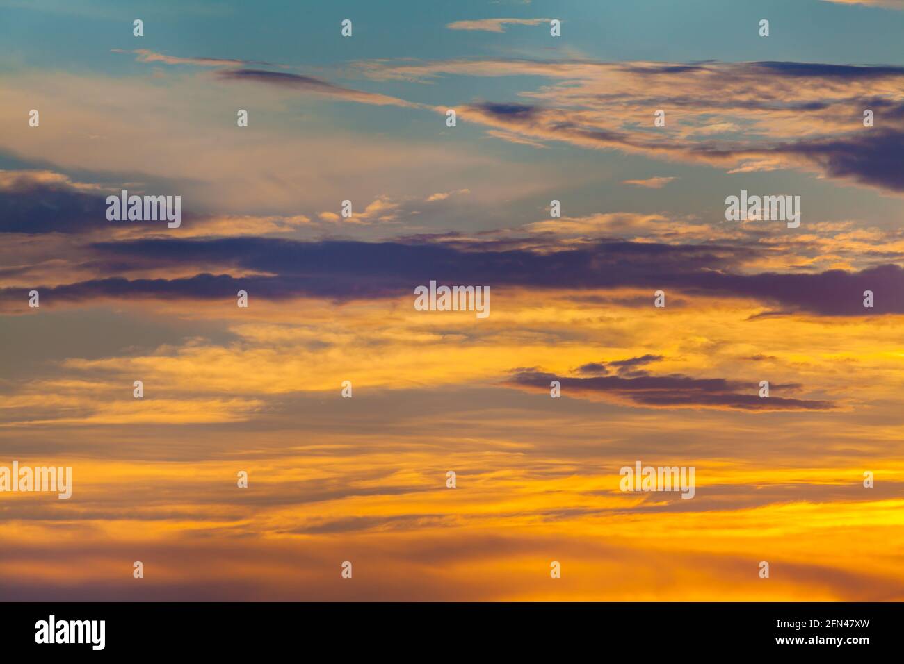 orange sunset sky Dramatic golden sky at the sunrise background Stock ...