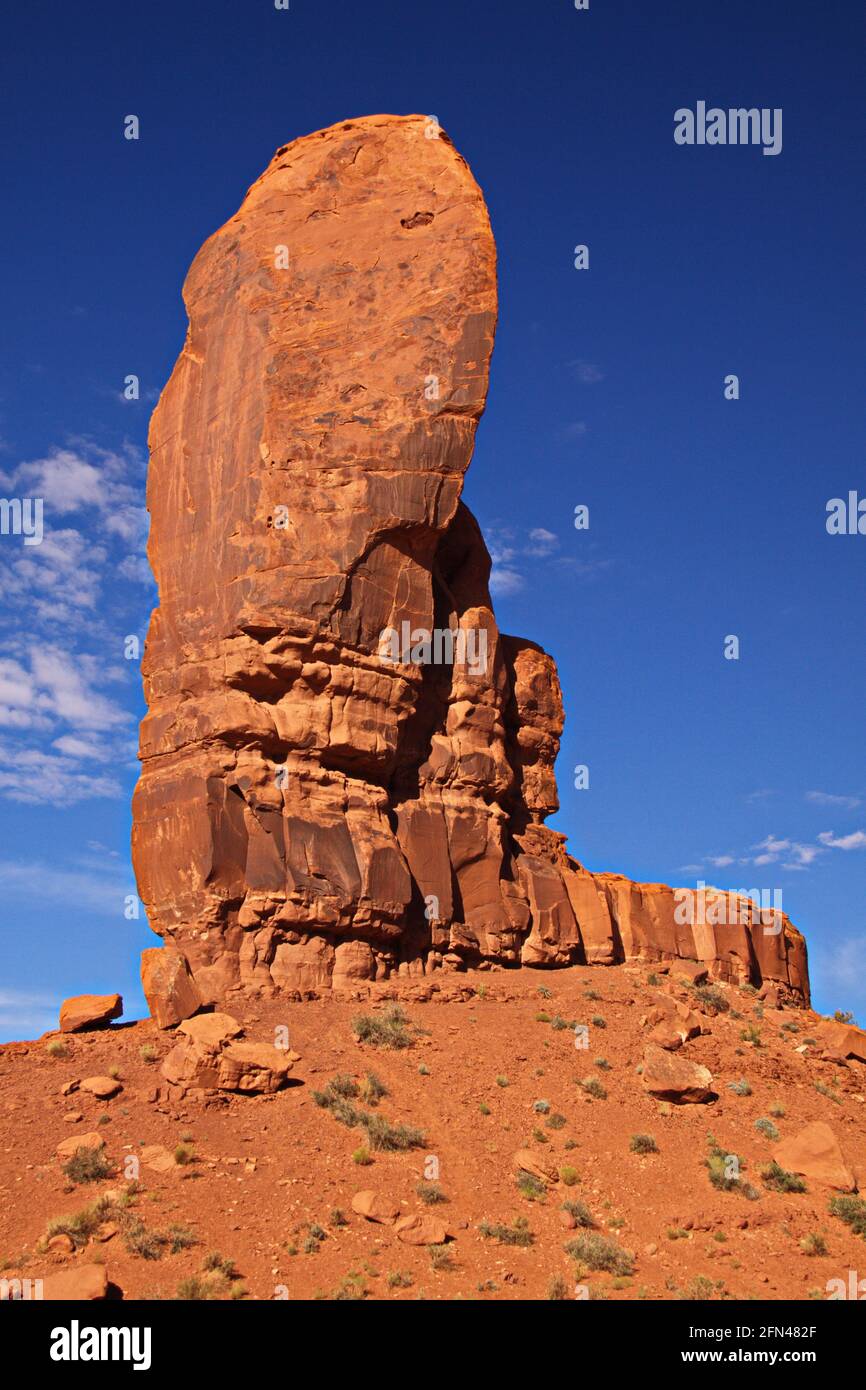 Mitton Rocks Utah Rocks in Monument Valley in Utah in the USA Stock Photo - Alamy