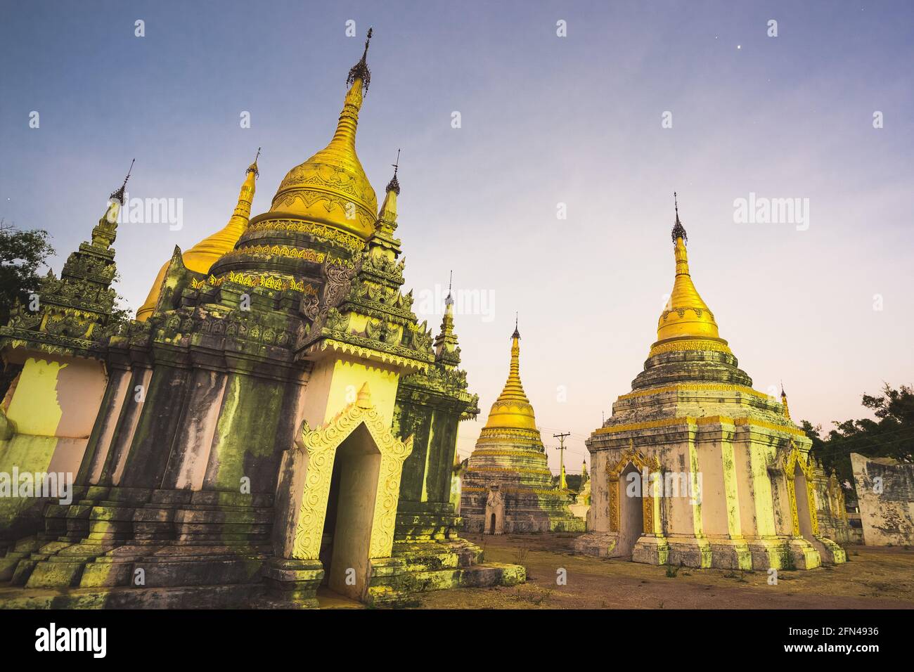Ancient buddhist temple, Pindaya, Burma, Myanmar. Stock Photo