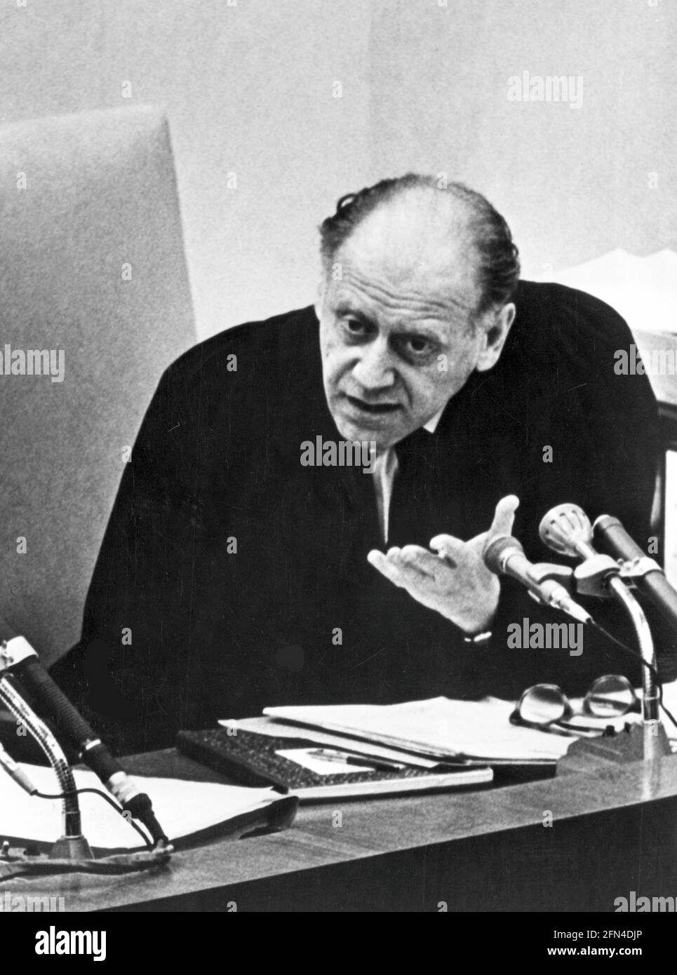 Eichmann, Adolf, 19.3.1906 - 1.6.1962, German SS officer, Eichmann Trial, 2.4.- 15.12.1961, EDITORIAL-USE-ONLY Stock Photo