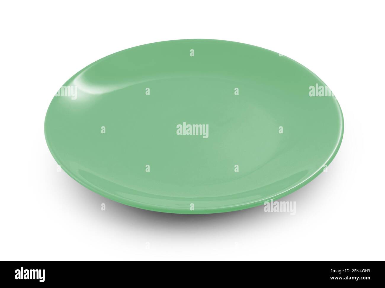 empty plate isolated on white background Stock Photo - Alamy