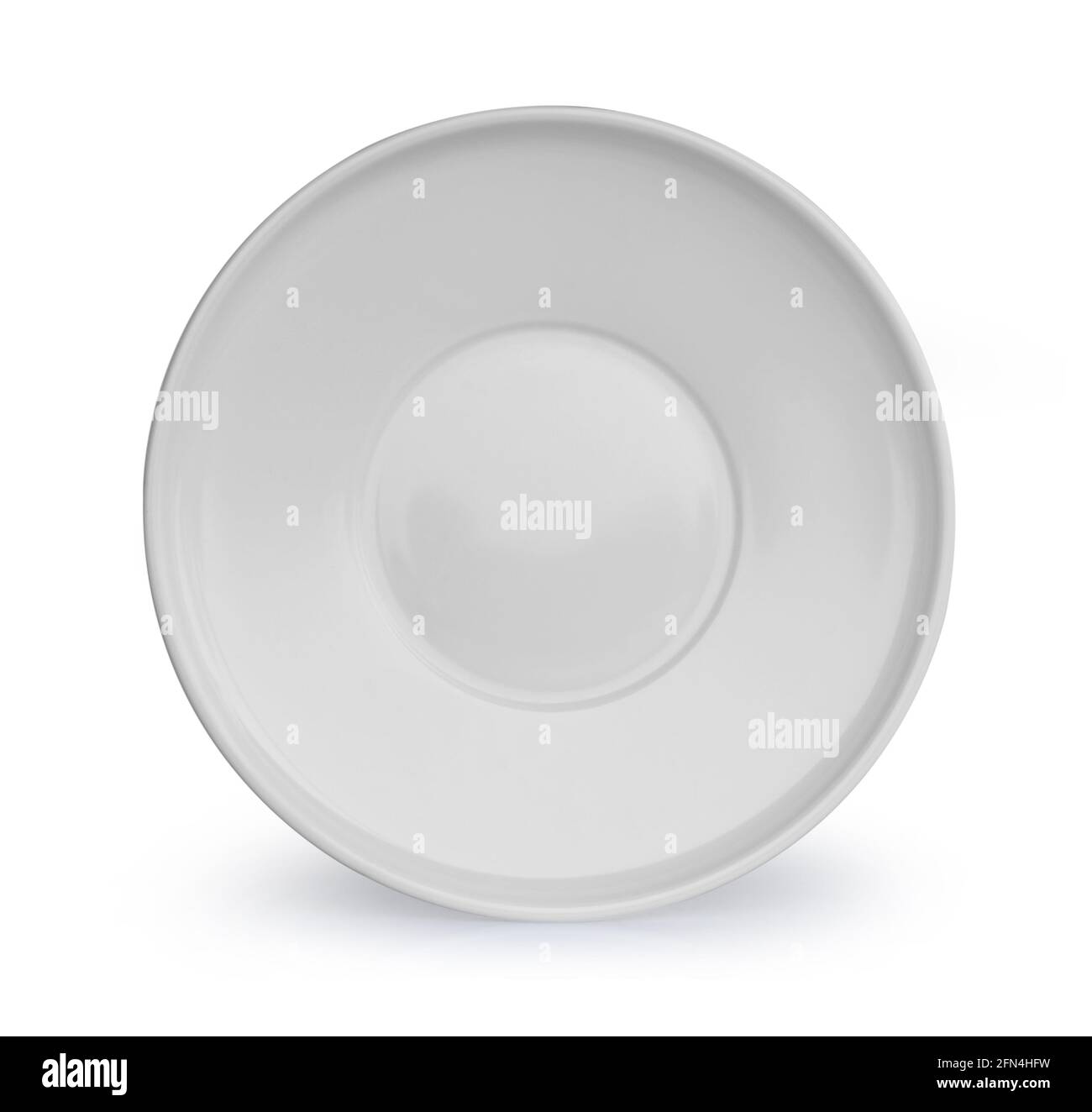 empty plate isolate on white background Stock Photo - Alamy