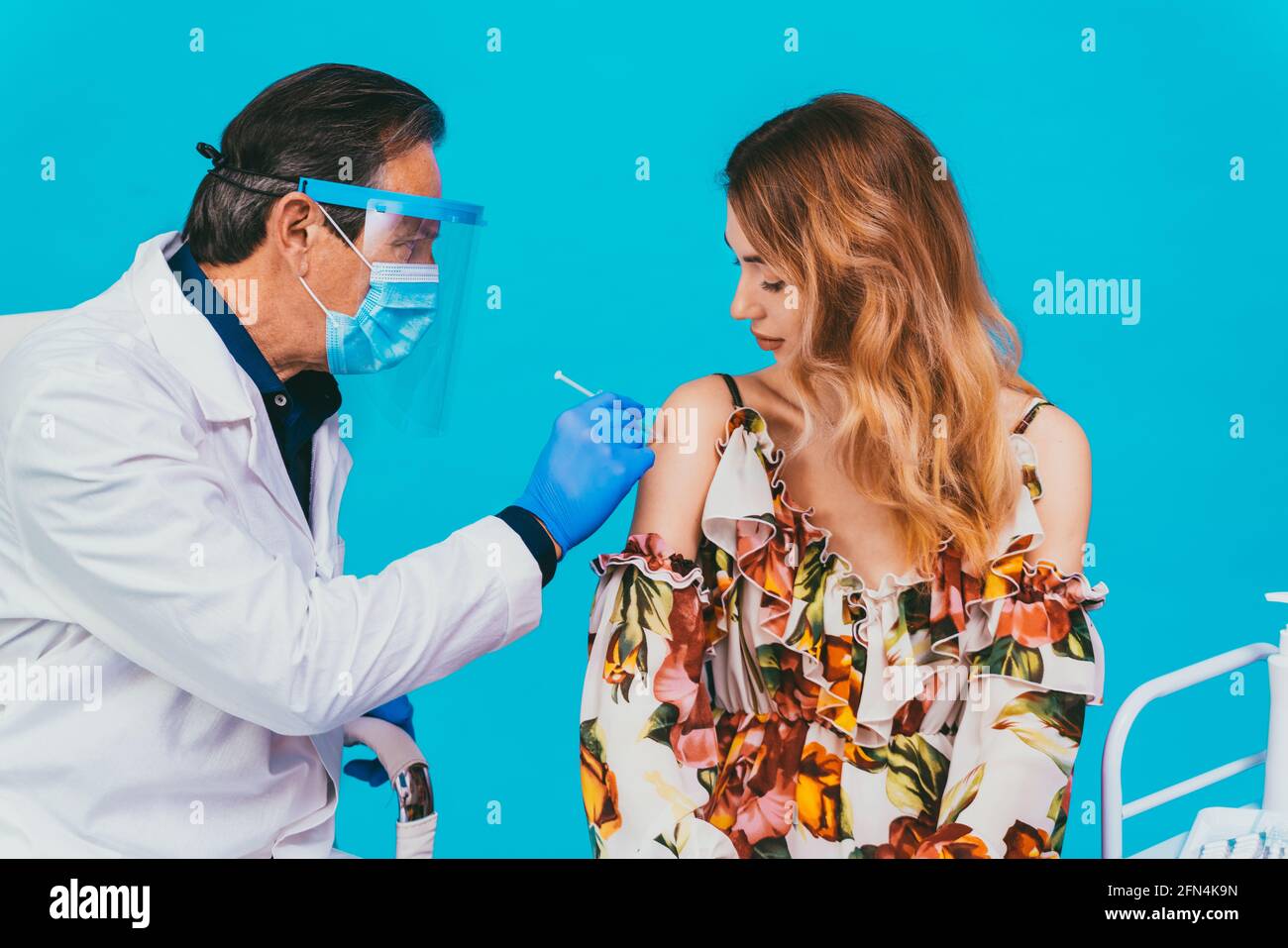 Covid-19 ( coronavirus) vaccination campaign in a clinic - People ...