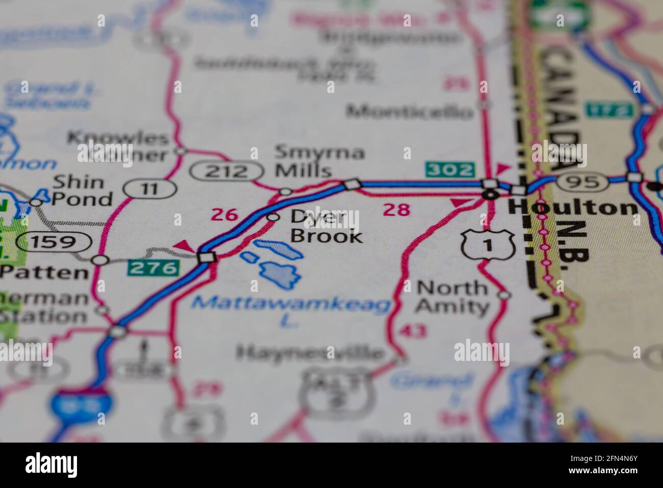 Map of dyer brook hires stock photography and images Alamy