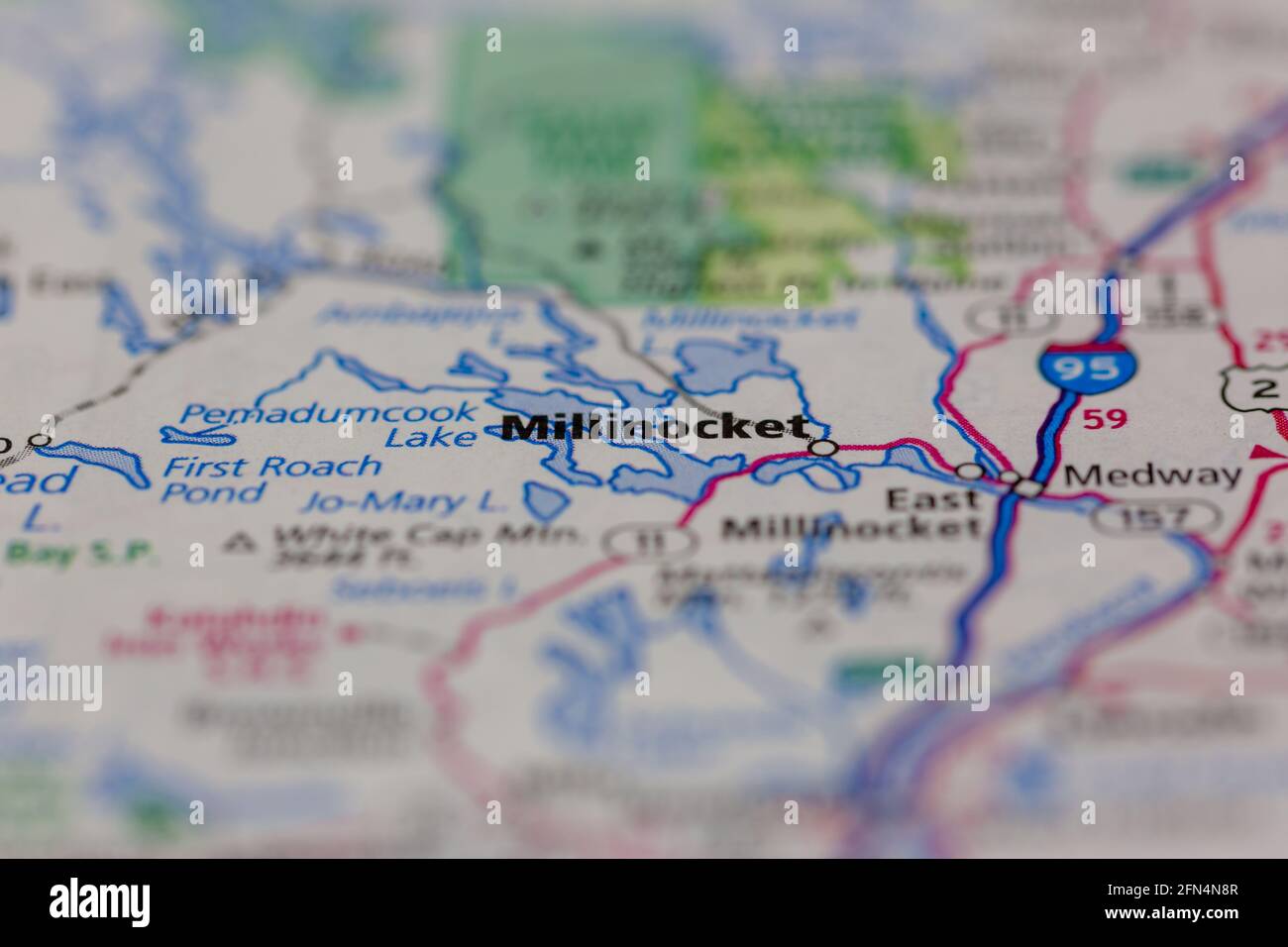 Map of millinocket hires stock photography and images Alamy