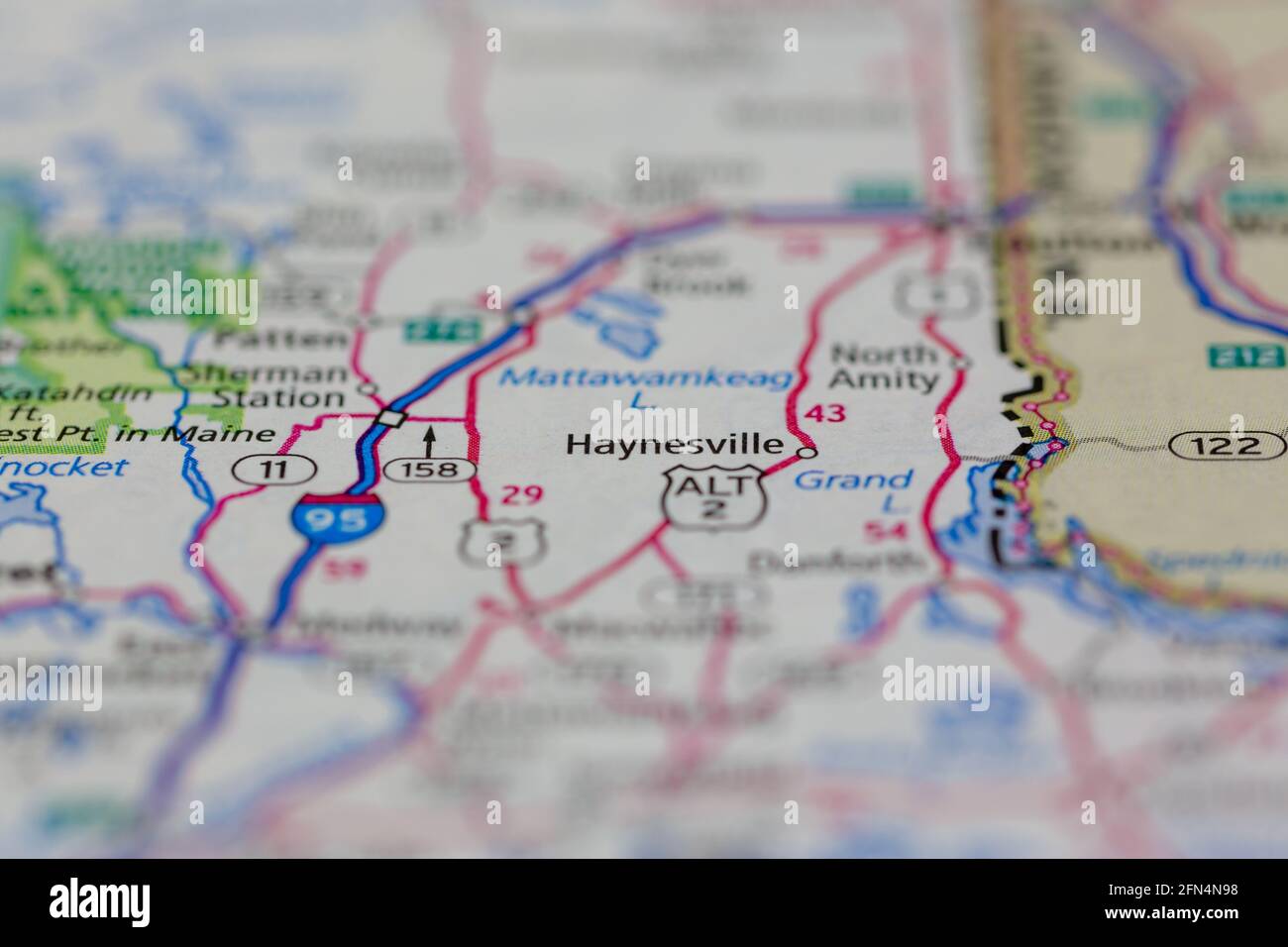 Haynesville maine map hires stock photography and images Alamy