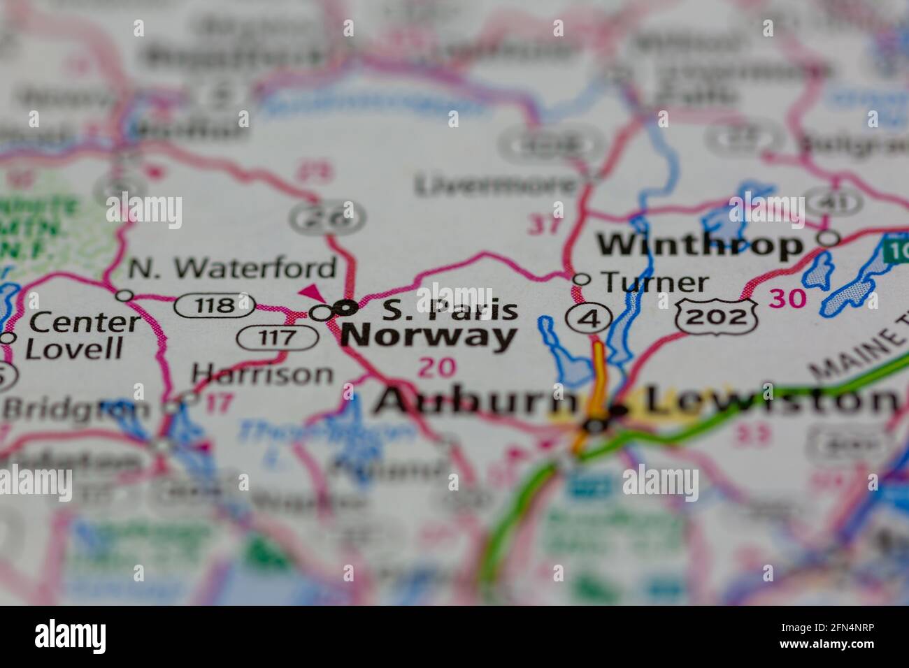 South Paris Maine Map South Paris Maine Usa Shown On A Geography Map Or Road Map Stock Photo -  Alamy