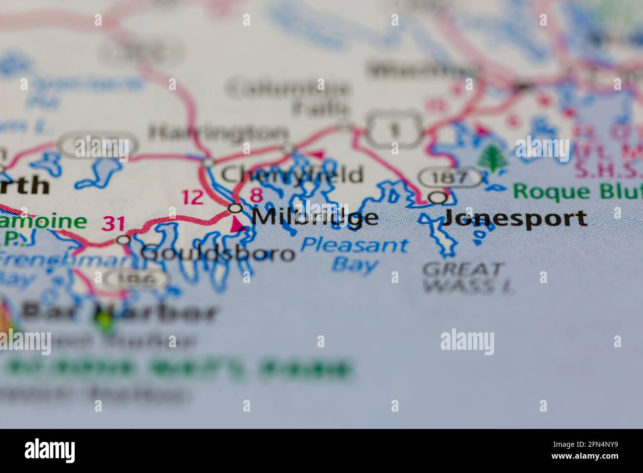 Map of milbridge hires stock photography and images Alamy