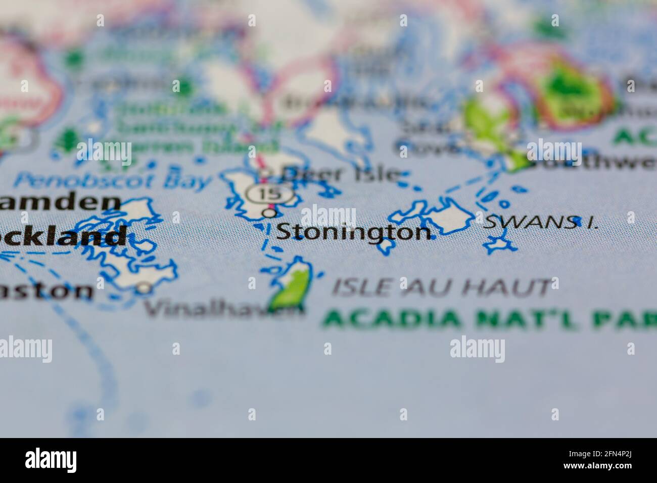 Stonington maine map hires stock photography and images Alamy