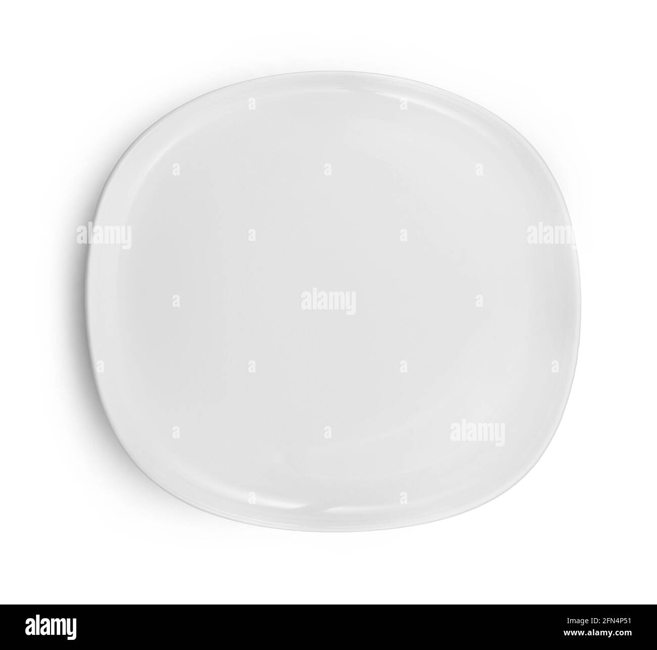 white plate isolated on white background Stock Photo - Alamy