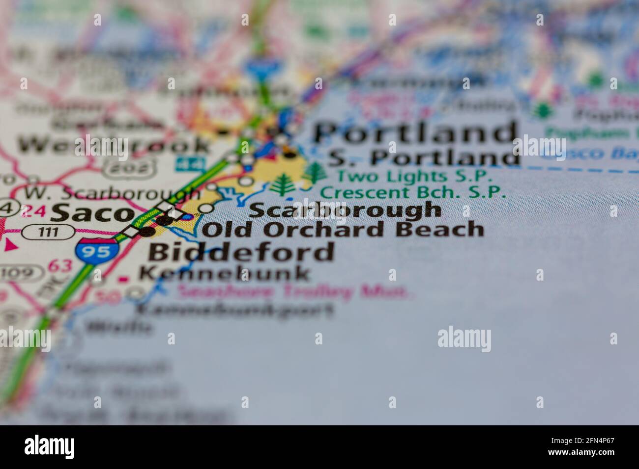 Scarborough maine map hires stock photography and images Alamy