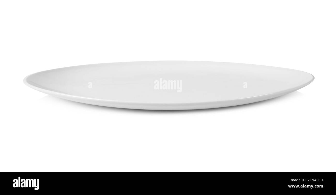 white plate isolated on white background Stock Photo - Alamy