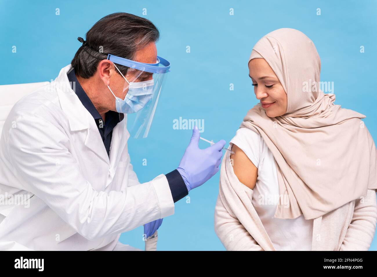 Covid-19 ( coronavirus) vaccination campaign in a clinic - People ...