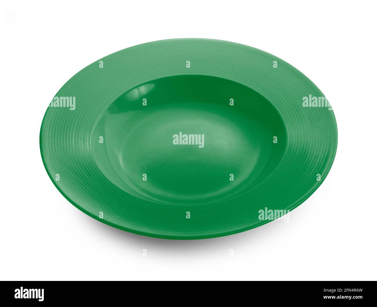 empty plate on white background Stock Photo - Alamy