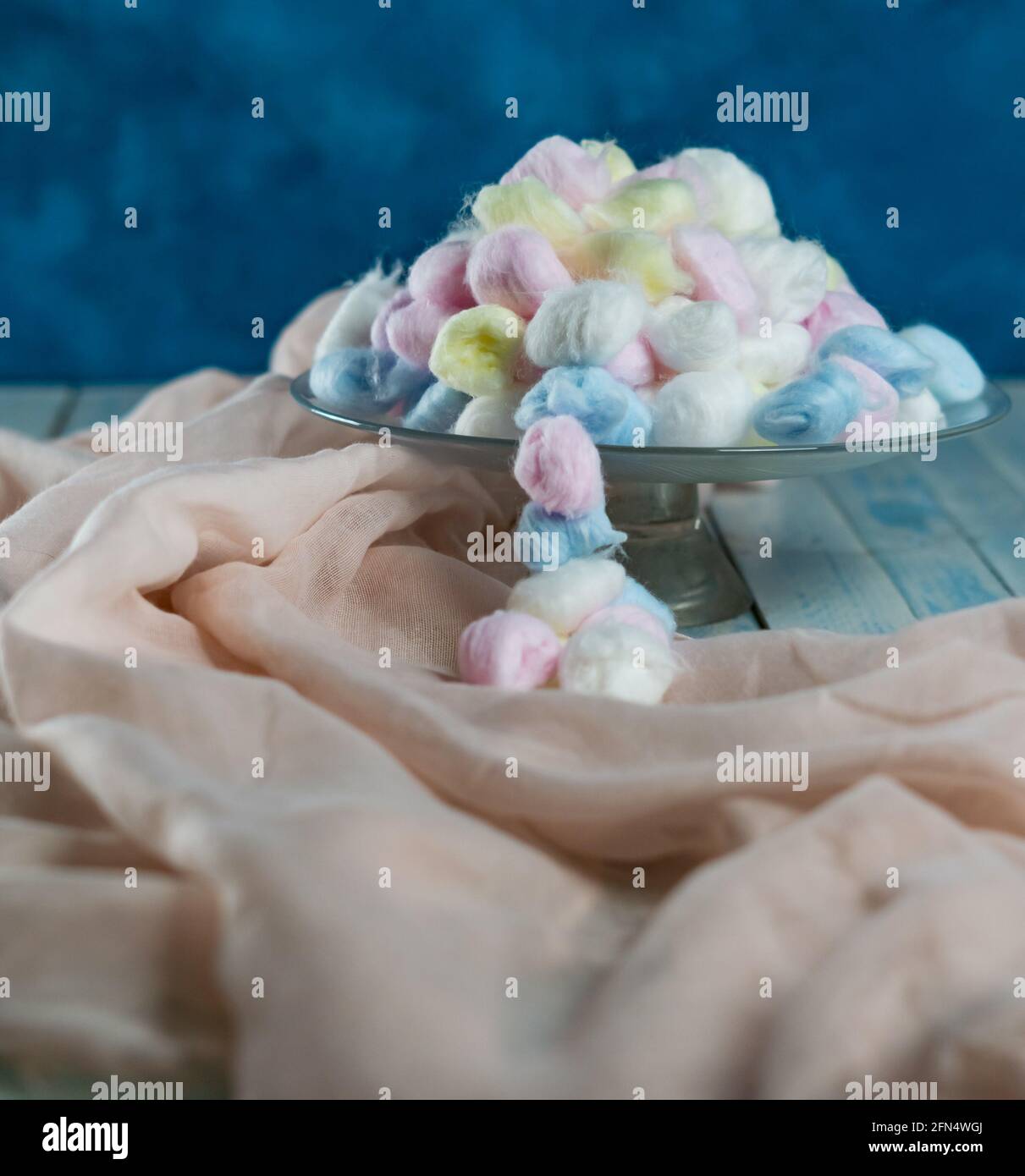 colored cotton balls Stock Photo Alamy
