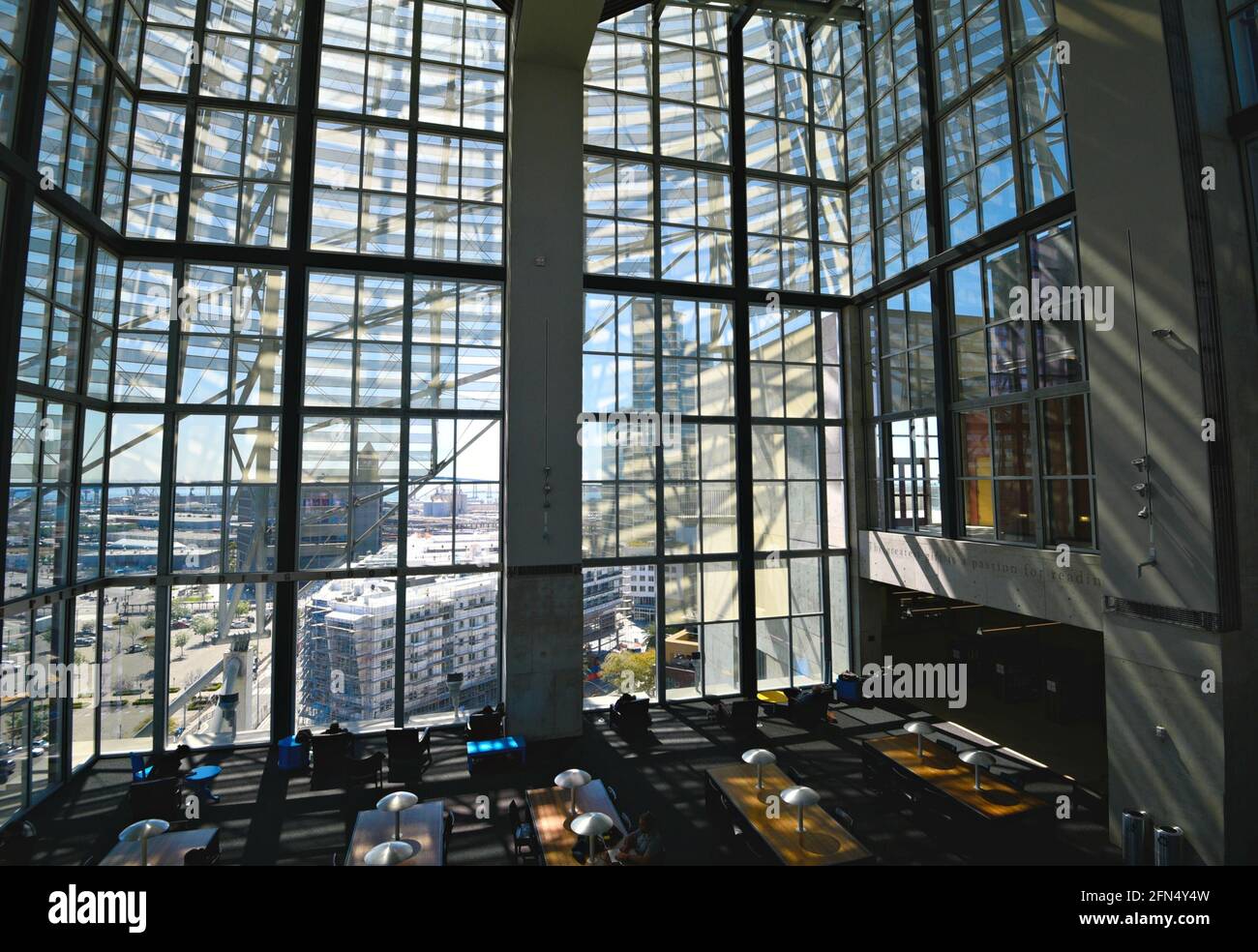 Scenic interior view of the Price Reading Room on the eighth floor of