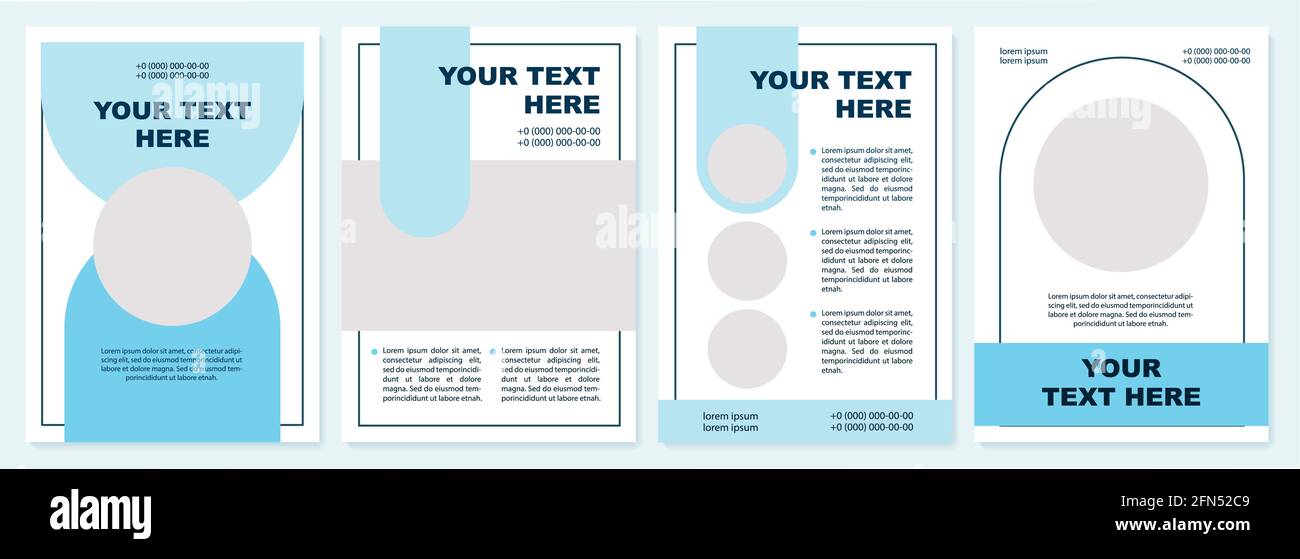 Geometric turquoise brochure template Stock Vector Image & Art - Alamy