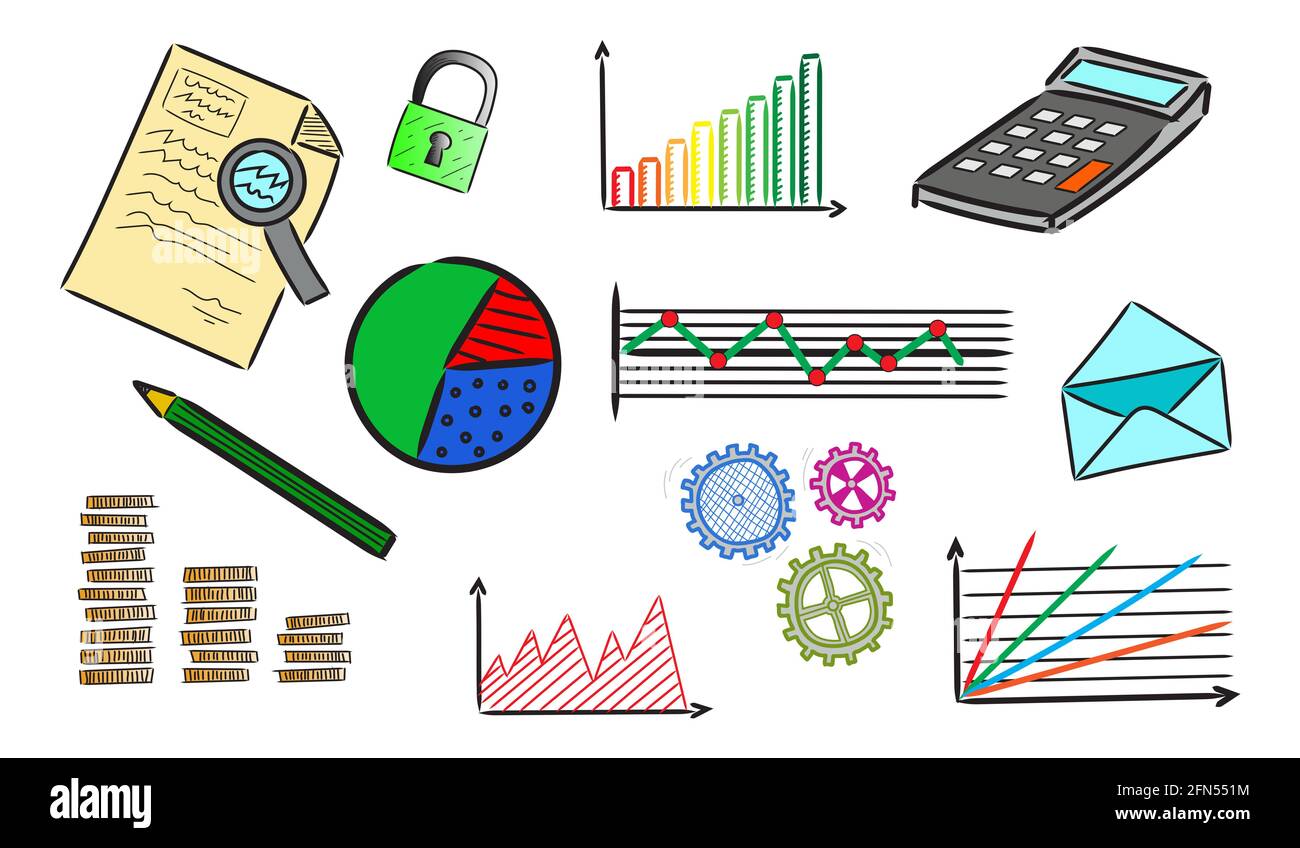 Illustration of a business analysis concept Stock Photo - Alamy