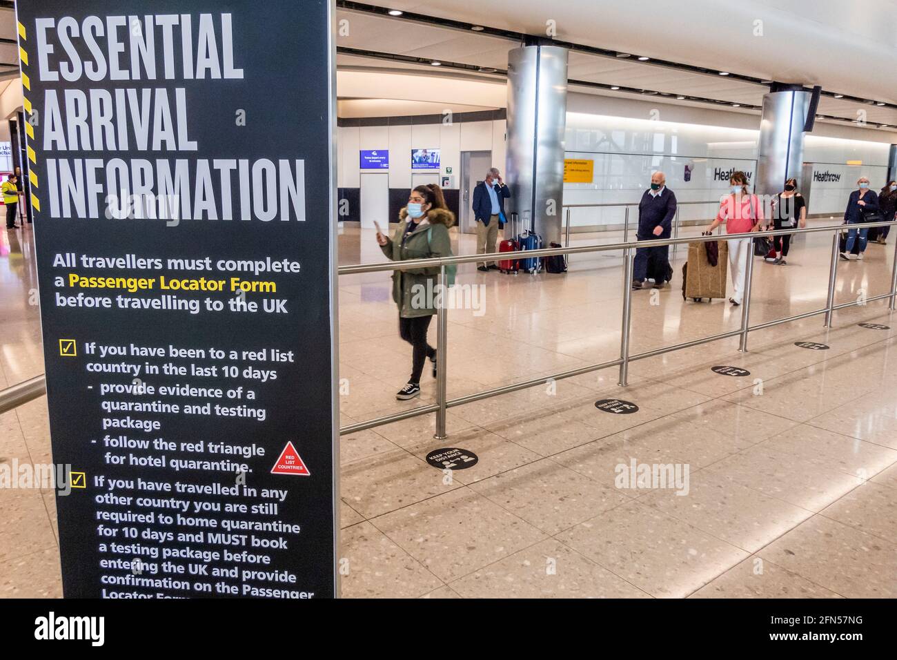 London, UK. 13th May, 2021. People continue to fly in via Heathrow, but the ongoing quarantine restrictions for international travel from a red list of countries means some end up in Hotels near the airport for 10 days. Credit: Guy Bell/Alamy Live News Stock Photo