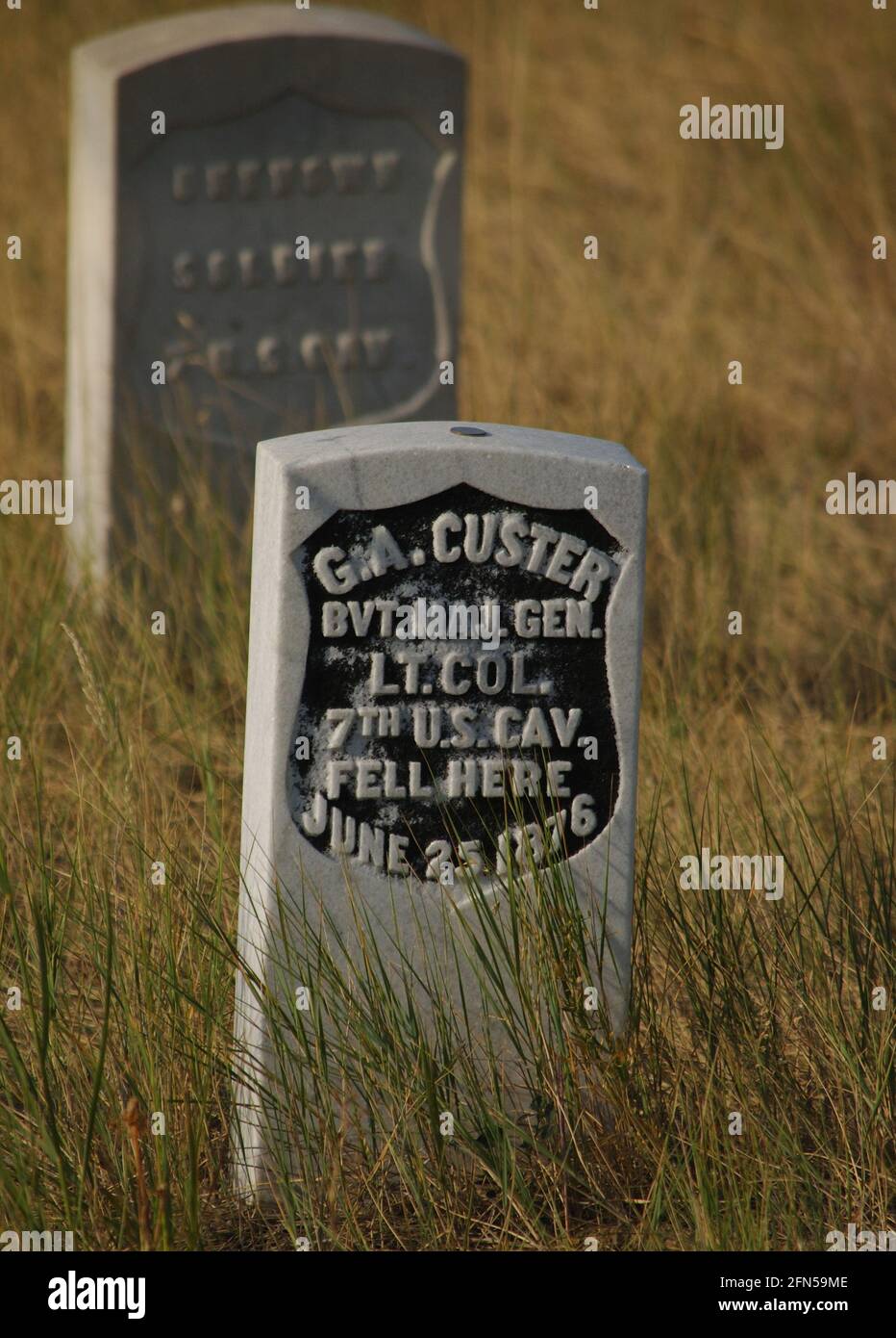 Where Custer Fell Stock Photo
