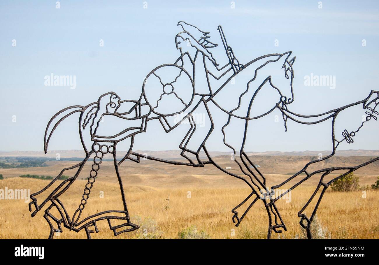 Little Bighorn Battlefield Stock Photo