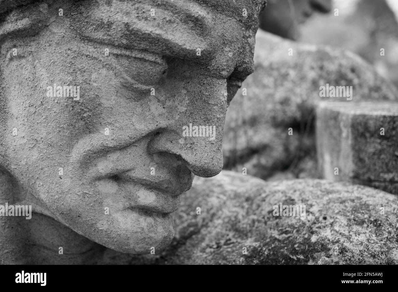 Close up of the historic group of public sculptures by Albert Hodge