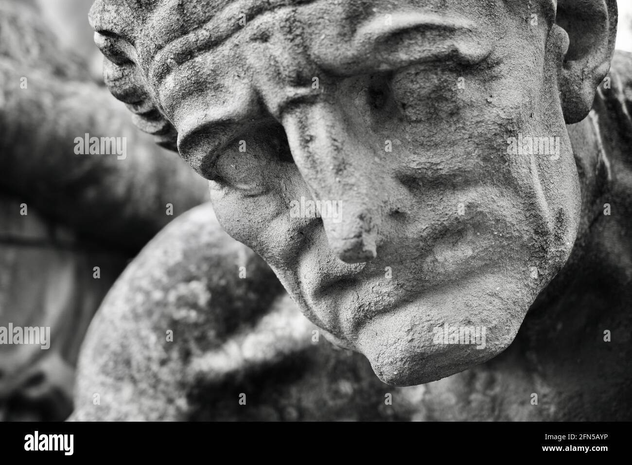 Close up of the historic group of public sculptures by Albert Hodge