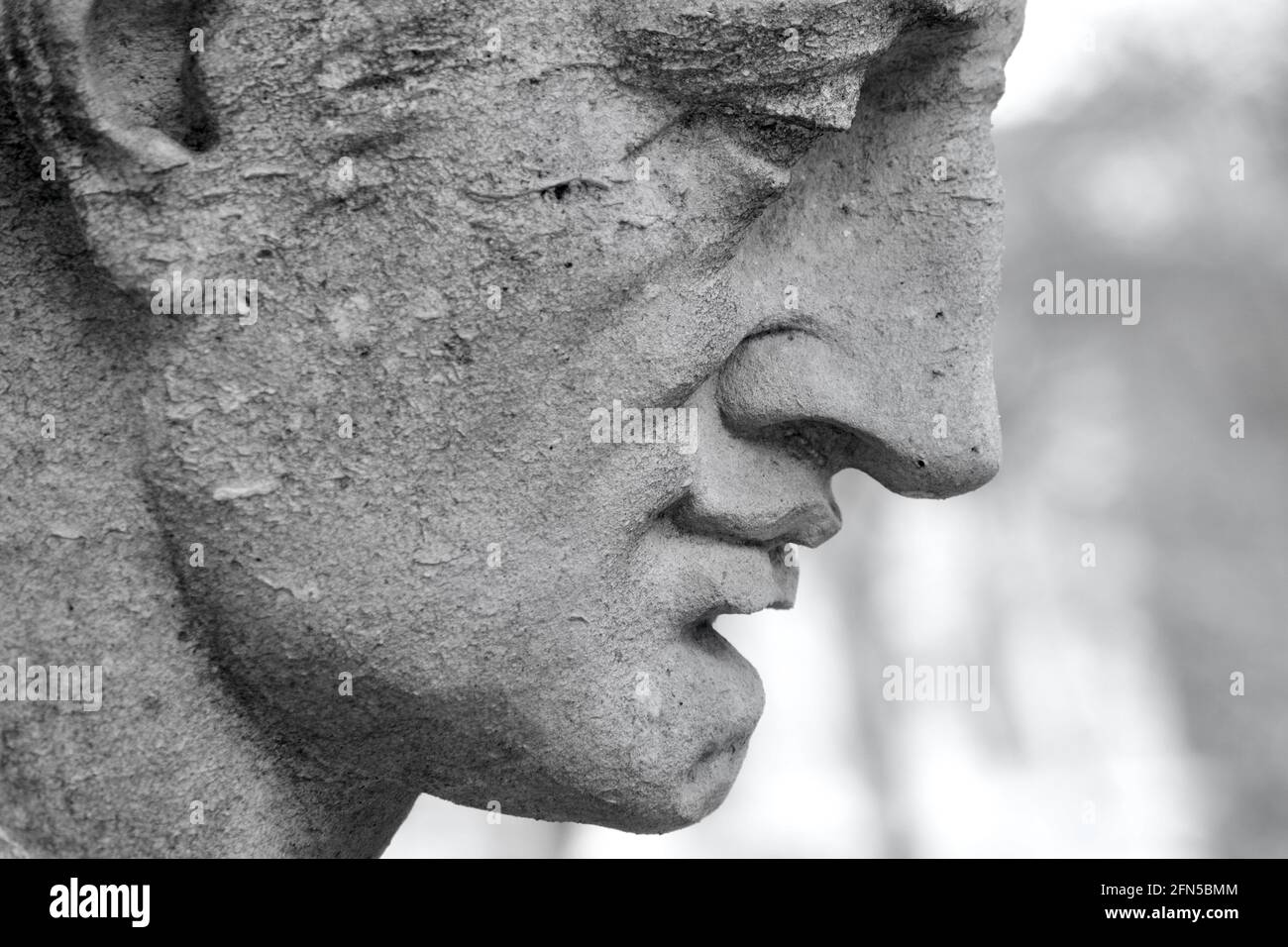 Close up of the historic group of public sculptures by Albert Hodge