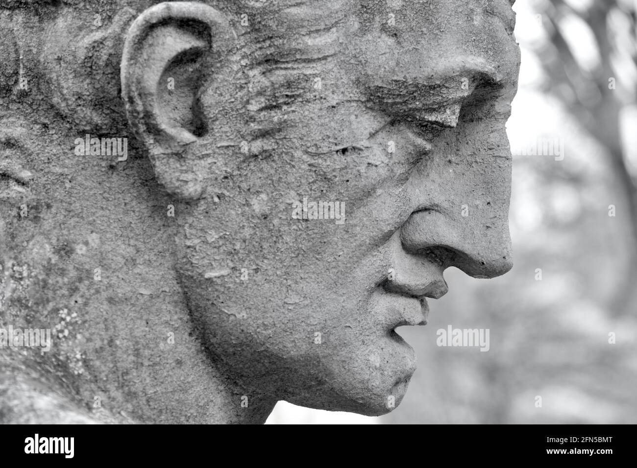 Close up of the historic group of public sculptures by Albert Hodge