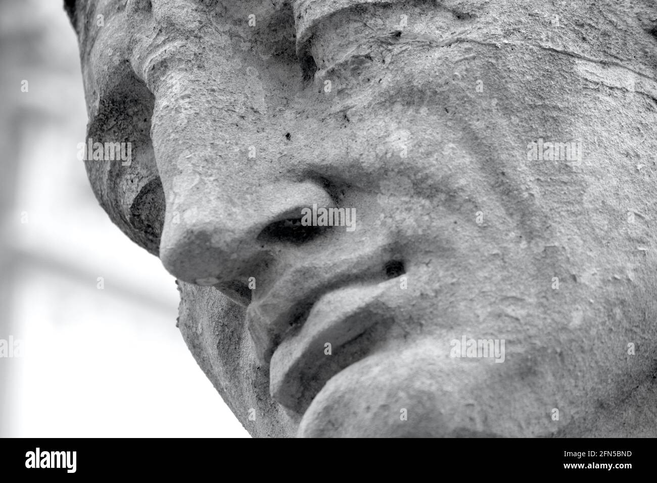 Close up of the historic group of public sculptures by Albert Hodge