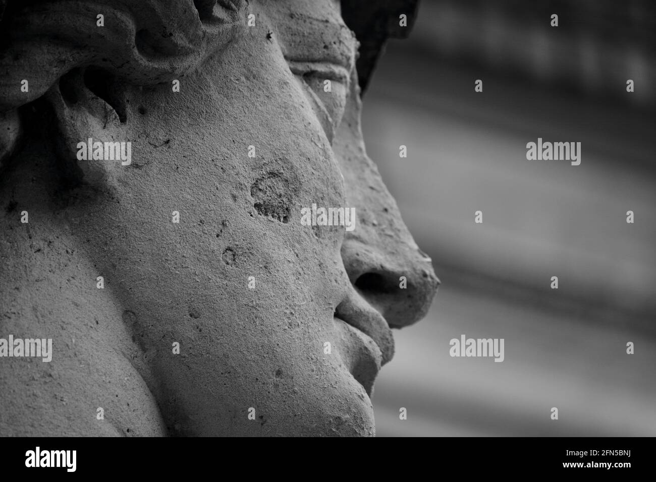 Close up of the historic group of public sculptures by Albert Hodge