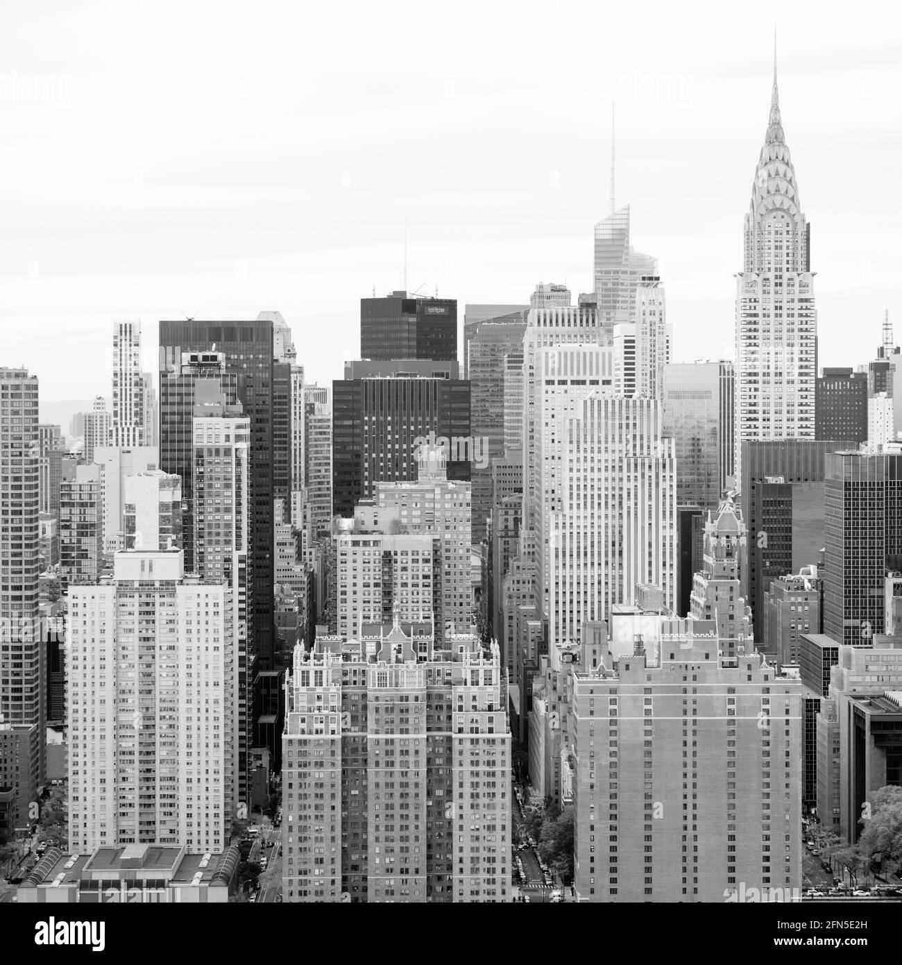 Aerial view of Midtown Manhattan, New York City, New York, USA Stock ...