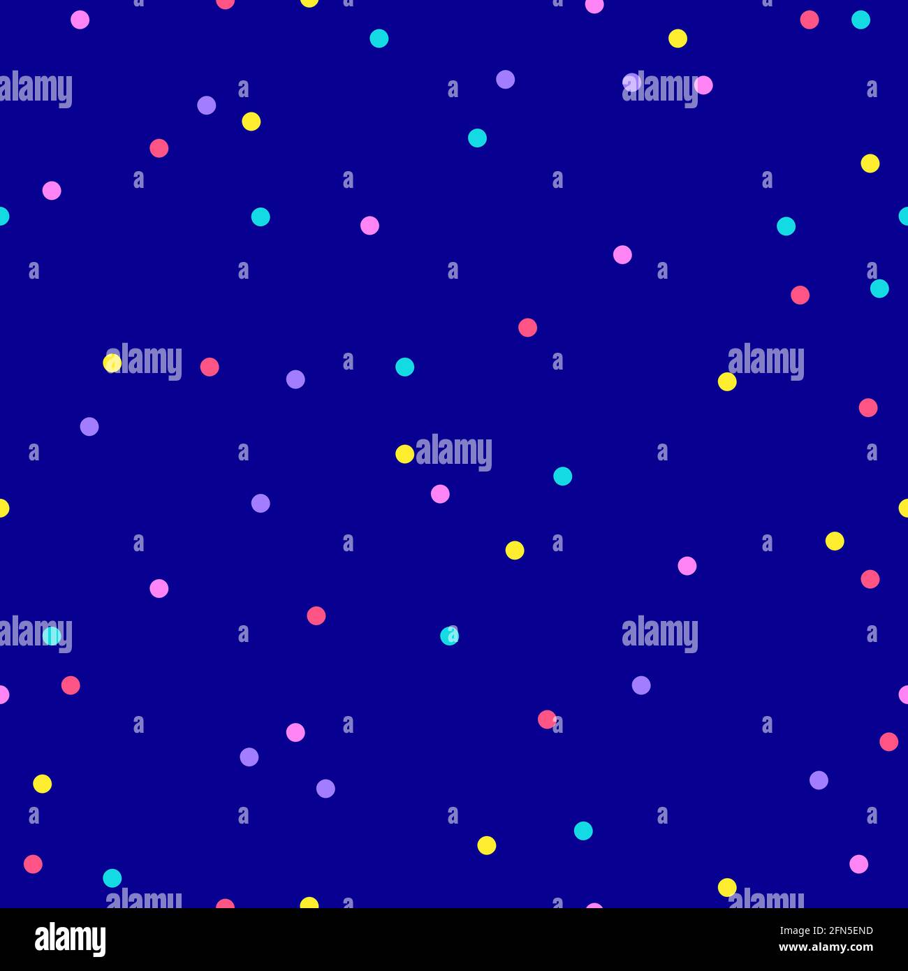 Seamless background with dots, lights. Night sky in flat design style