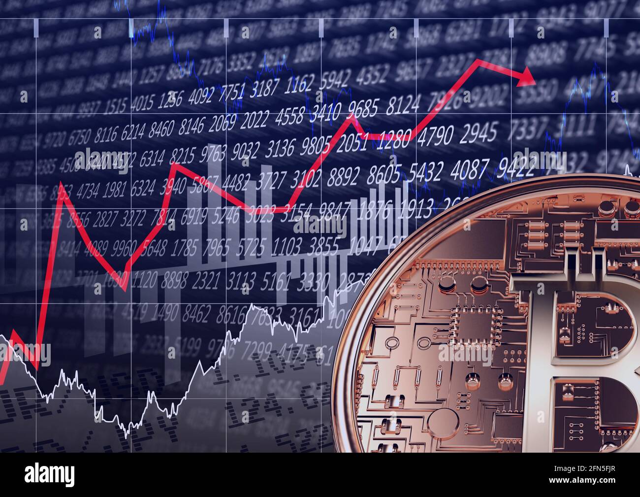 Animation financial graphs block chain hi-res stock photography and ...