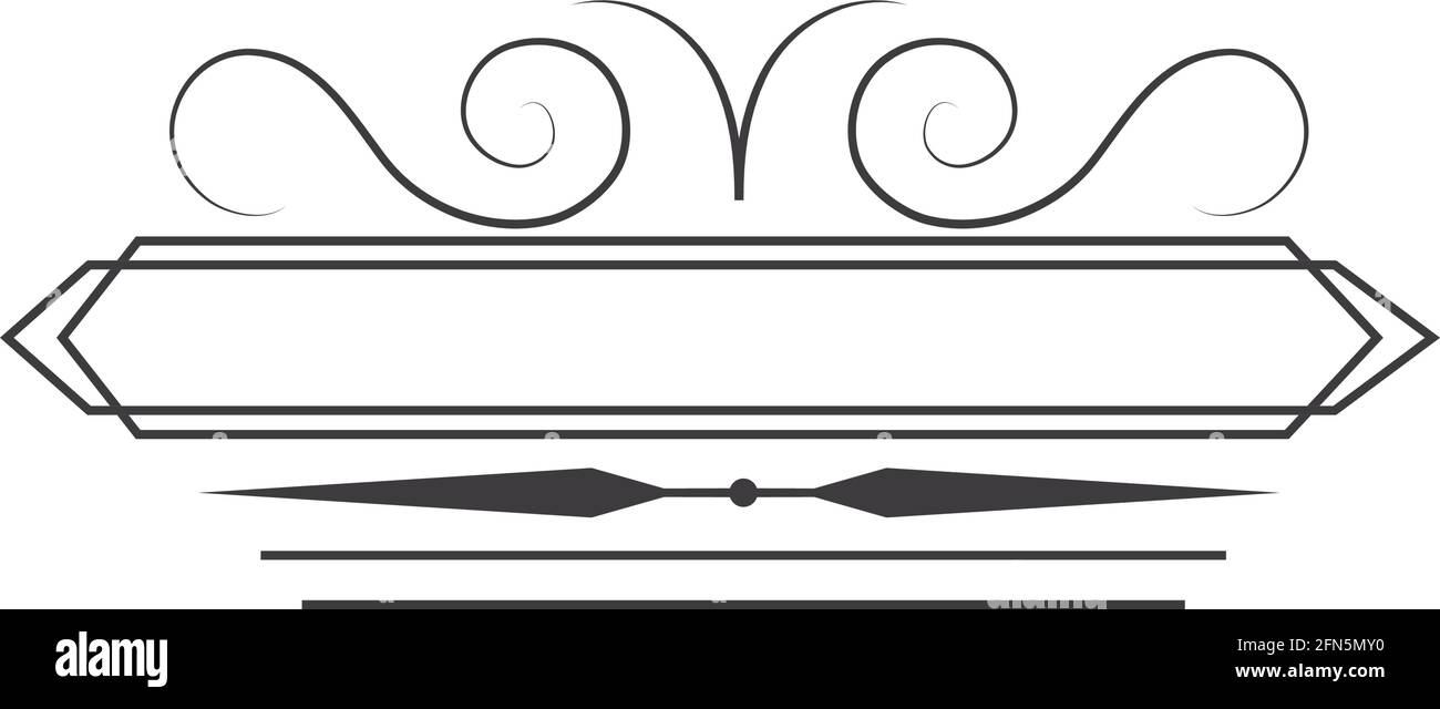 vintage swirl divider Stock Vector Image & Art Alamy