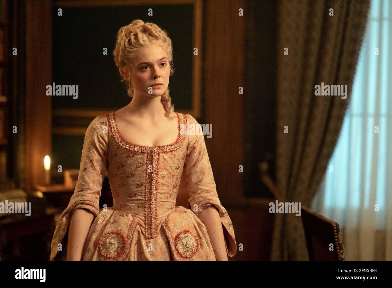 The Great (TV series). Starring Elle Fanning as Catherine the Great Stock Photo