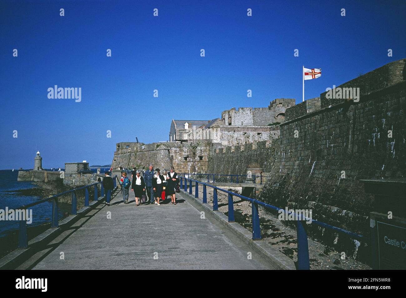 Channel Islands. Guernsey. Saint Peter Port. Castle Cornet. Stock Photo