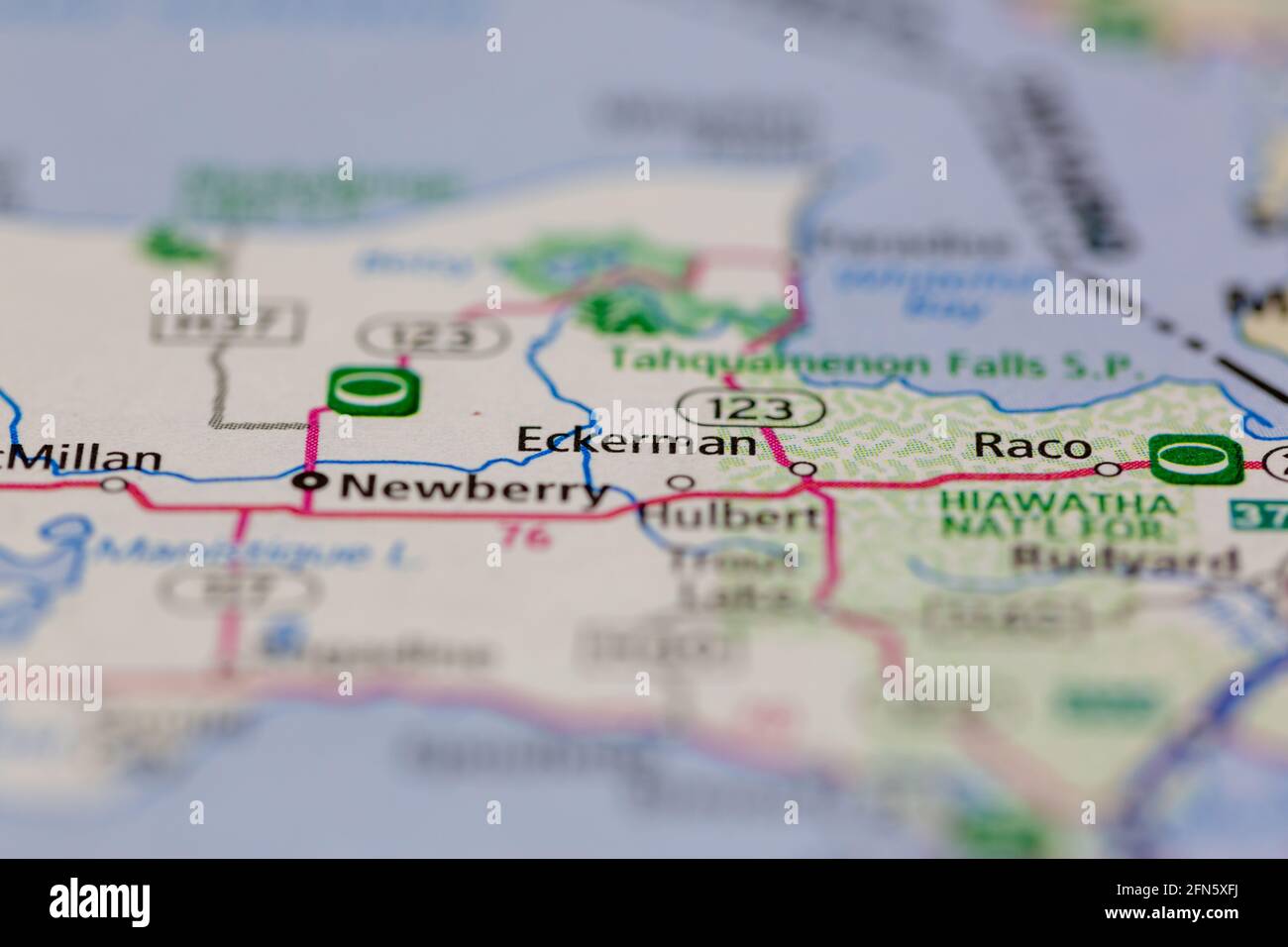 Map of eckerman hires stock photography and images Alamy