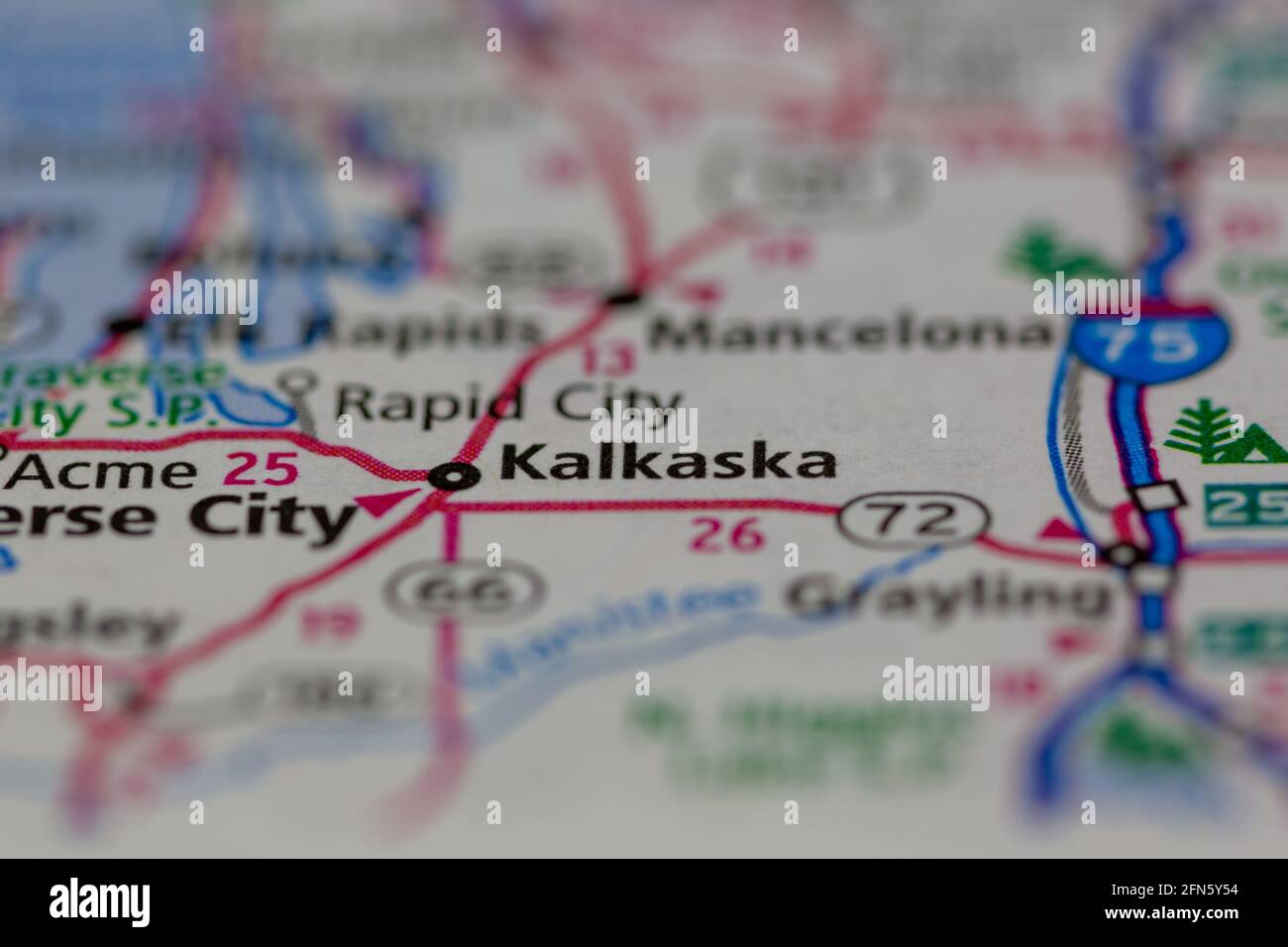 Map of kalkaska hires stock photography and images Alamy