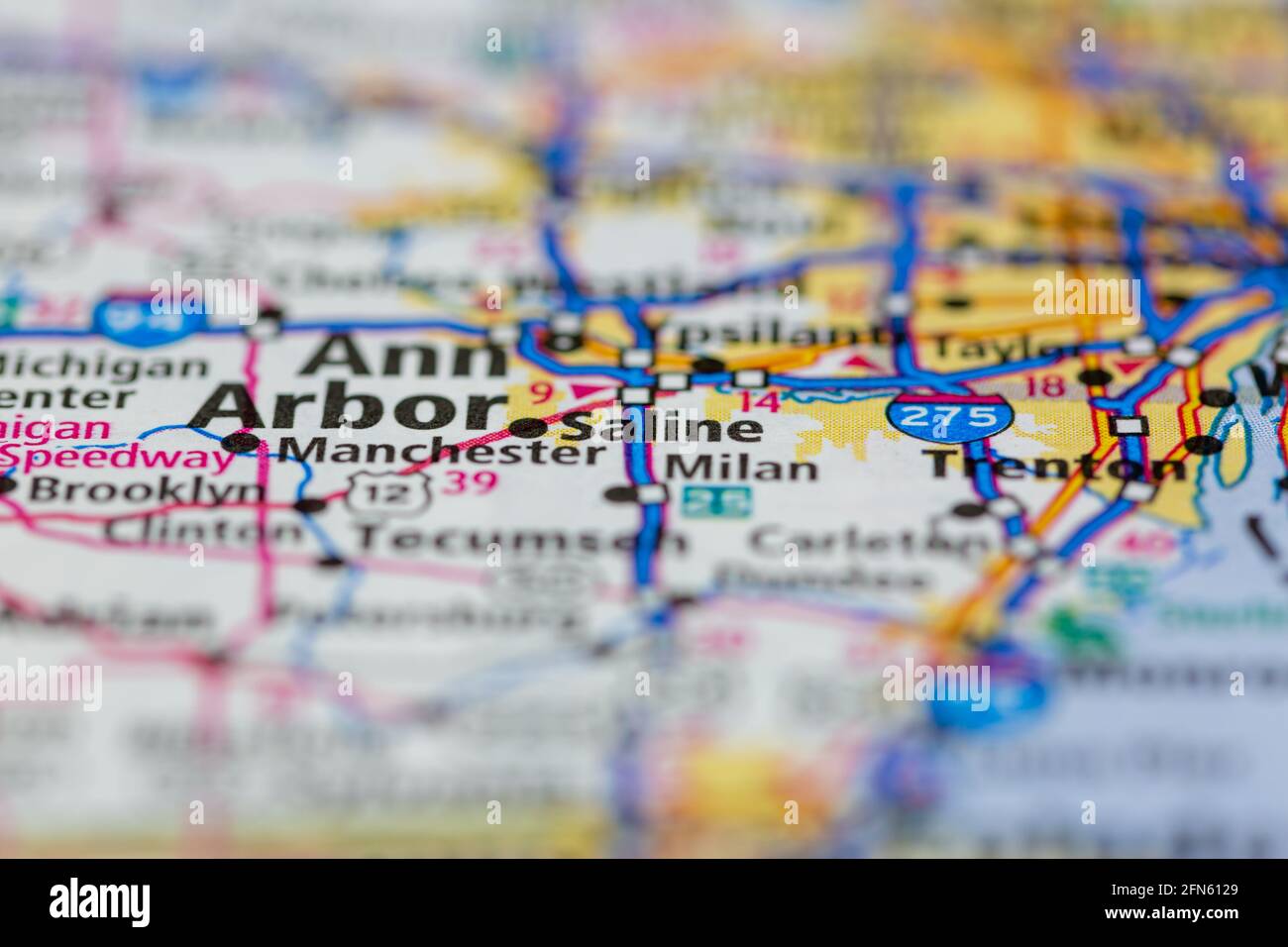 Map of saline hi-res stock photography and images - Alamy