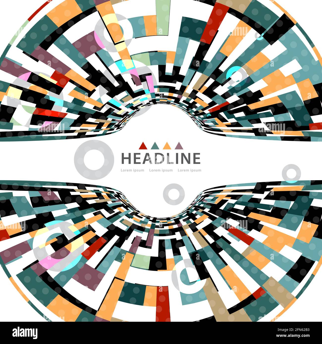 Brochure header colorful layout background template Stock Vector
