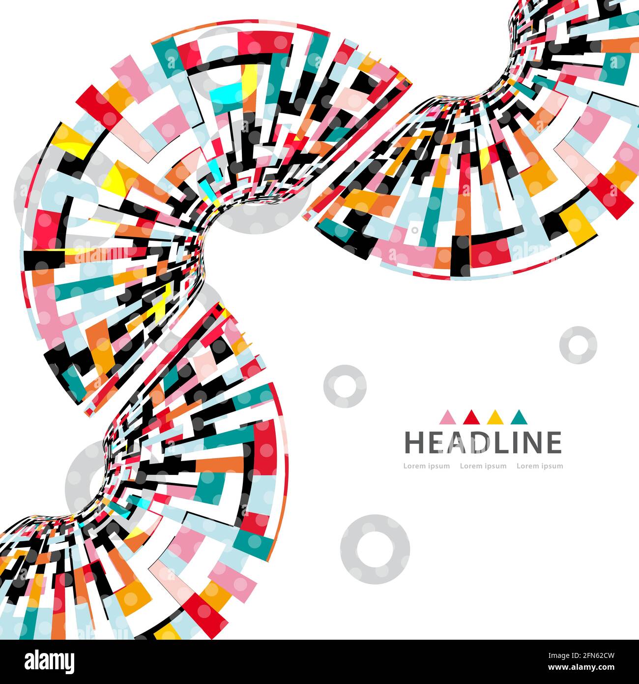 Brochure header colorful layout background template Stock Vector