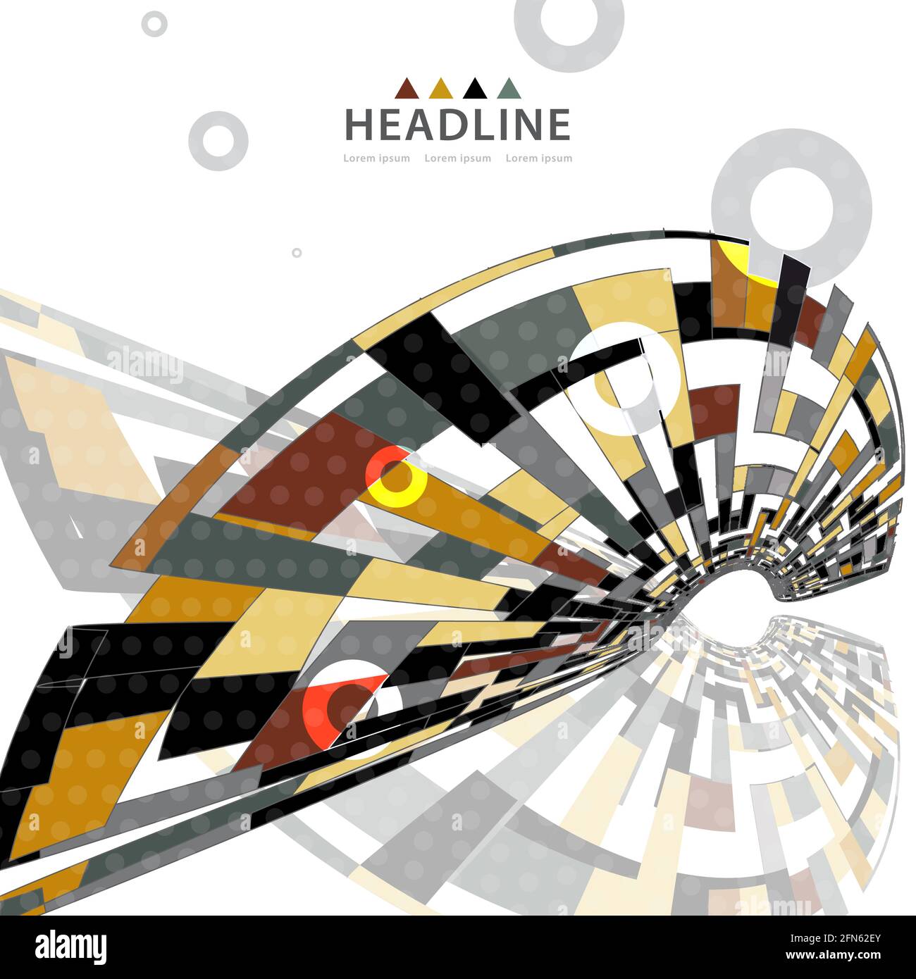 Brochure header colorful layout background template Stock Vector