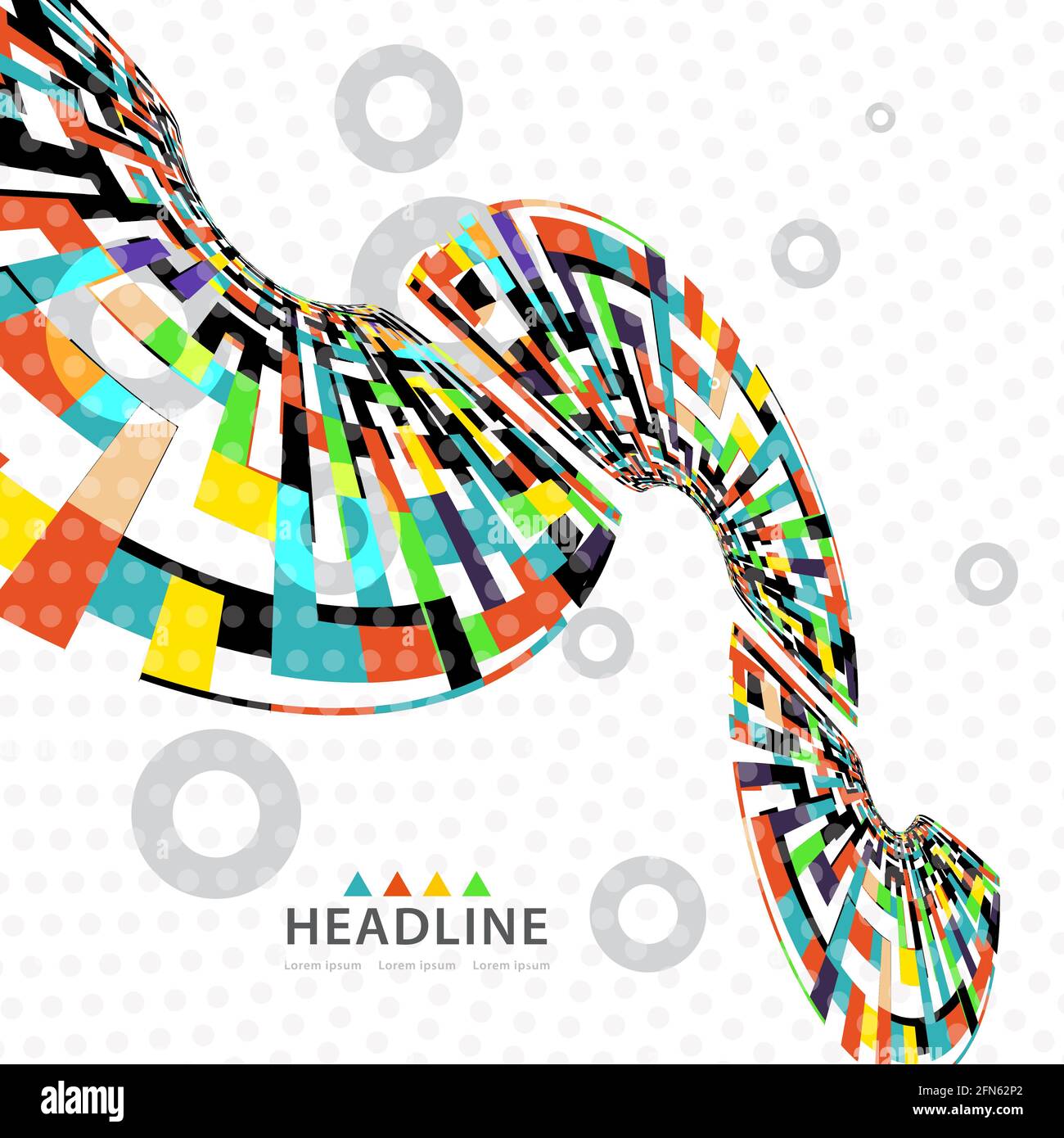 Brochure header colorful layout background template Stock Vector